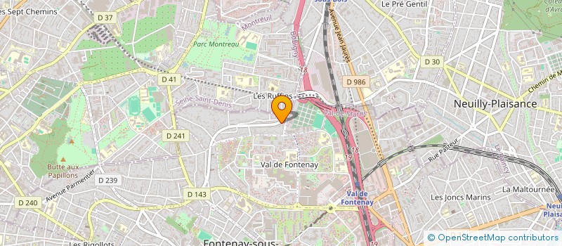 localisation de l'entreprise RENAISSANCE HUGO SCI à FONTENAY-SOUS-BOIS