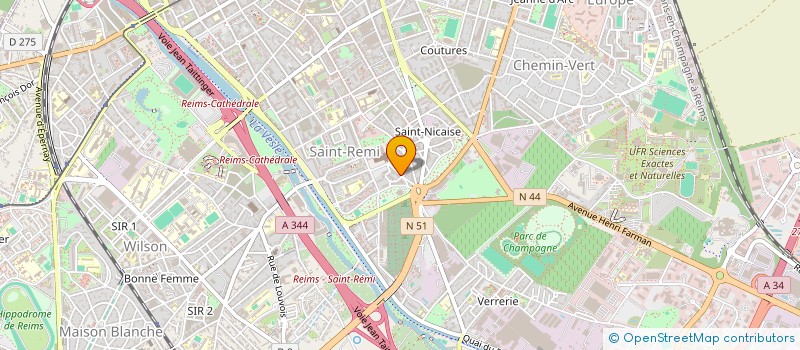 localisation de l'entreprise RENAISSANCE ORGUES SAINT REMI DE REIMS  REIMS
