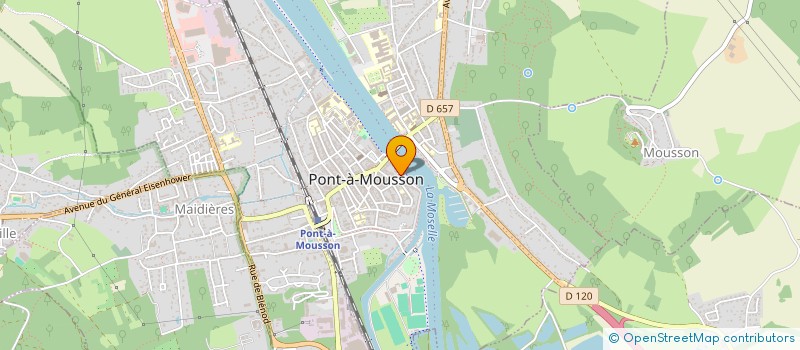 localisation de l'entreprise RENAISSANCE PAM  PONT-A-MOUSSON