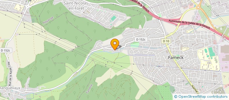 localisation de l'entreprise RENAISSANCE THEATRALE DE FAMECK  FAMECK