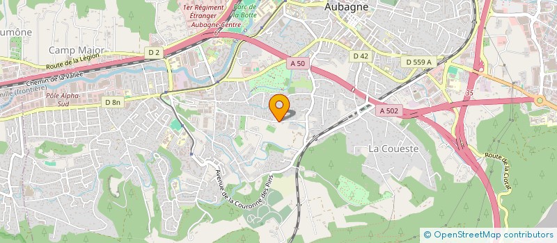 localisation de l'entreprise RENALDI à AUBAGNE