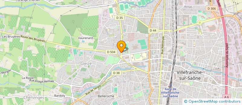 localisation de l'entreprise RENAN  VILLEFRANCHE-SUR-SAONE