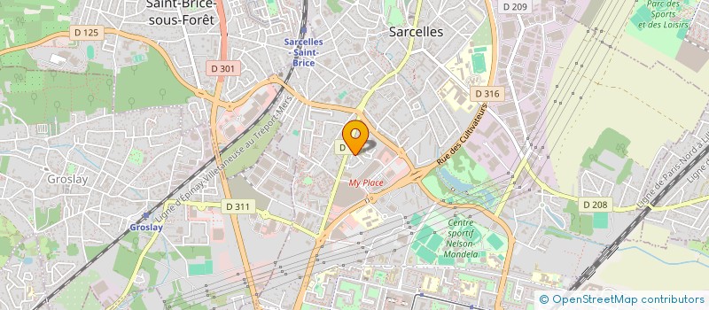 localisation de l'entreprise RENAND FMTJ  SARCELLES