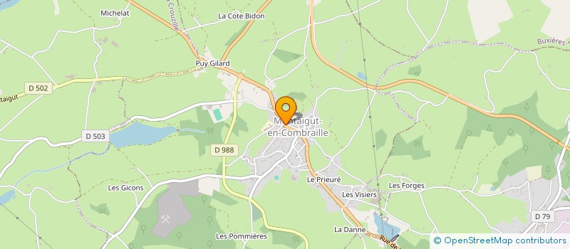 localisation de l'entreprise RENARD  MONTAIGUT-EN-COMBRAILLE