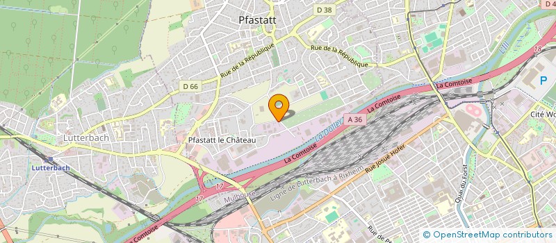 localisation de l'entreprise RENARD BLANC  MULHOUSE