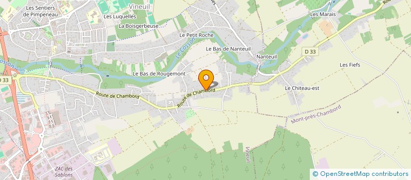 localisation de l'entreprise RENARD-COCHET  HUISSEAU-SUR-COSSON