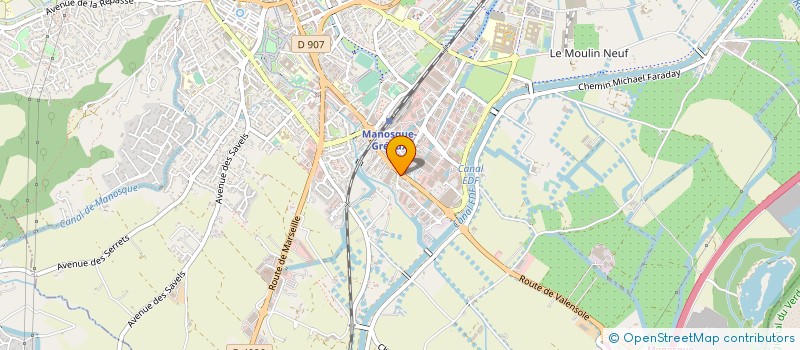 localisation de l'entreprise RENARDAT AUTO SA à MANOSQUE