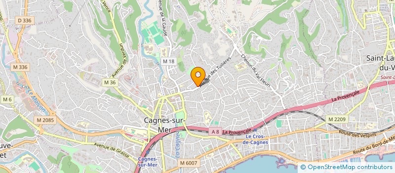 localisation de l'entreprise RENART ESTATE à CAGNES-SUR-MER