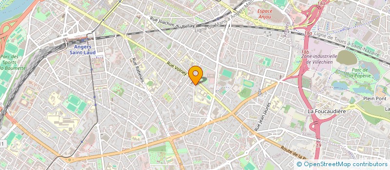 localisation de l'entreprise RENASUP 49 à ANGERS