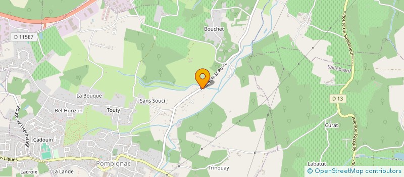 localisation de l'entreprise RENAT  POMPIGNAC