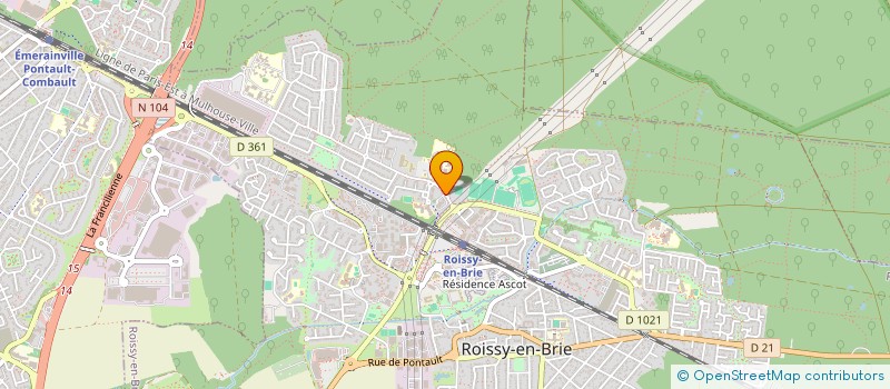 localisation de l'entreprise RENATE-BATIMENT à ROISSY-EN-BRIE