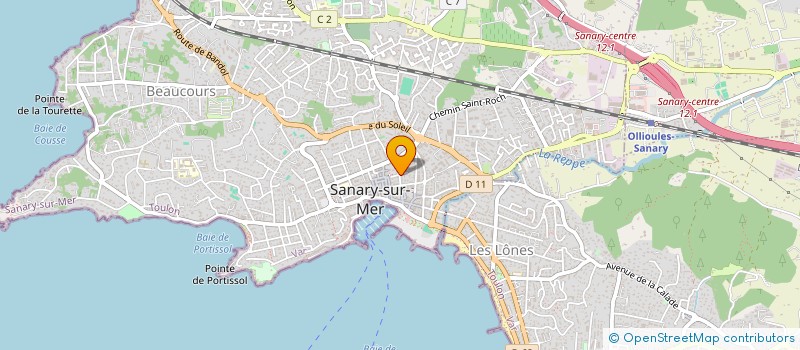 localisation de l'entreprise RENATUS à SANARY-SUR-MER