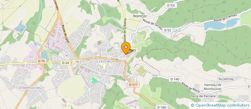 localisation de l'entreprise RENAUD BESSON  CREMIEU