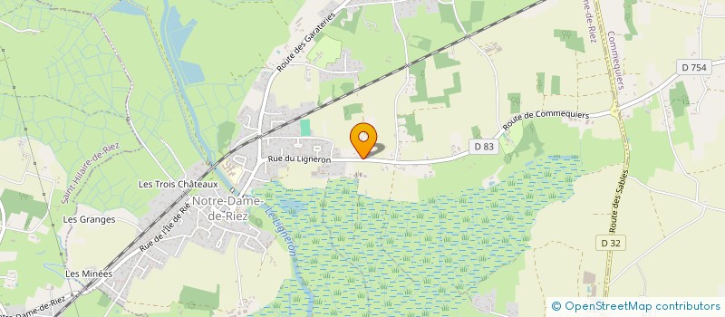 localisation de l'entreprise RENAUD CONSTRUCTION  NOTRE-DAME-DE-RIEZ