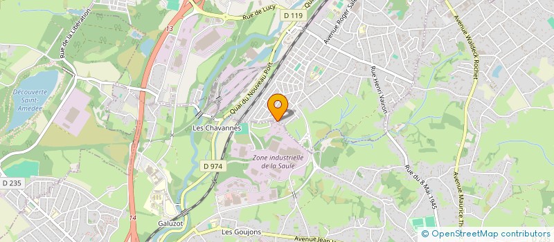localisation de l'entreprise RENAUD COUVERTURE à SAINT-VALLIER