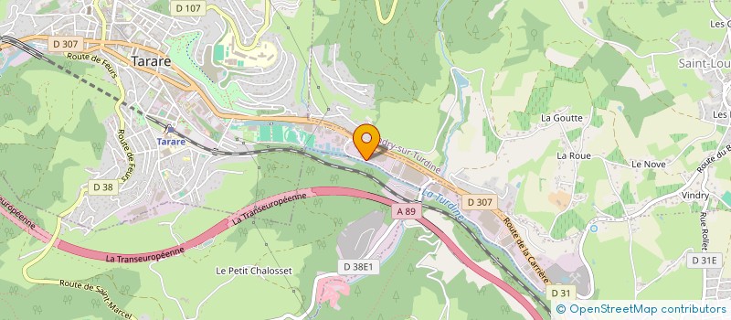 localisation de l'entreprise RENAUD DECOREX  TARARE