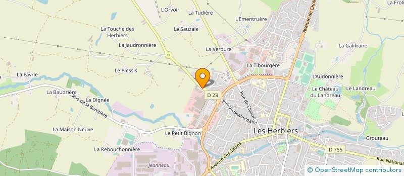 localisation de l'entreprise RENAUD ELECTRICITE 85 à LES HERBIERS