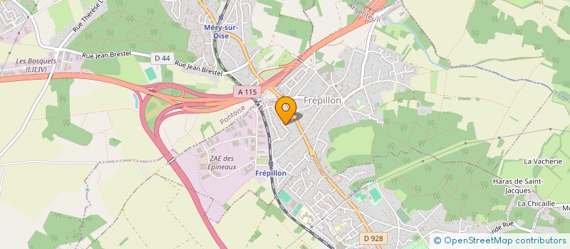 localisation de l'entreprise RENAUD EMONT AVIATION  FREPILLON