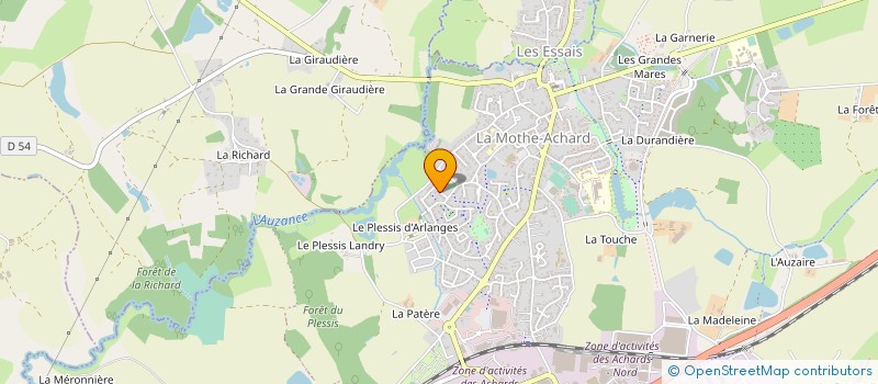 localisation de l'entreprise RENAUD MACONNERIE à LES ACHARDS