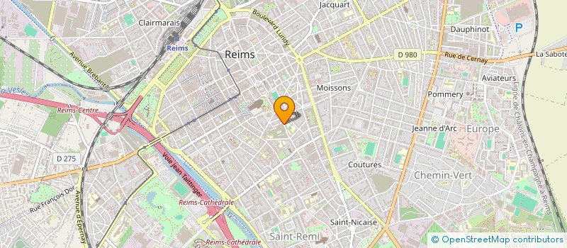 localisation de l'entreprise RENAUD MARIN TAPISSIER  REIMS