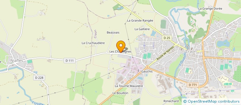 localisation de l'entreprise RENAUD MICKAEL  CRAON