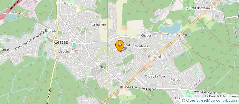 localisation de l'entreprise RENAUD POUSSE AUDIT ET COMPTABILITE  CESTAS