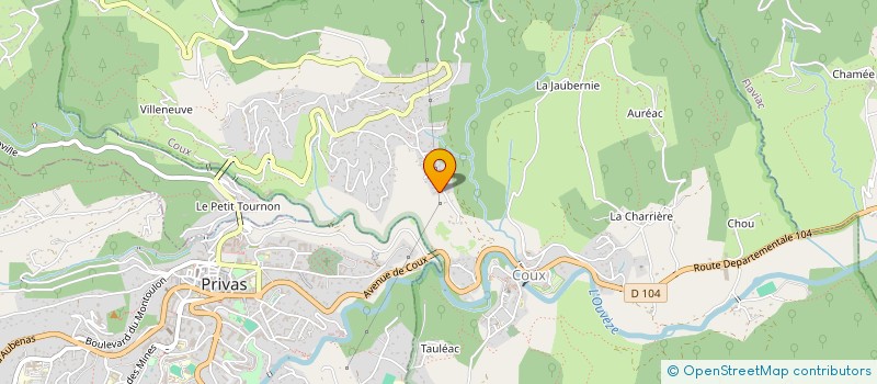 localisation de l'entreprise RENAUD PRANEUF  COUX