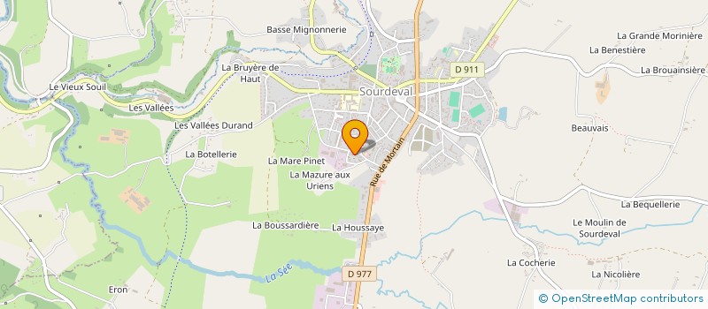 localisation de l'entreprise RENAUD SAVEUR à SOURDEVAL