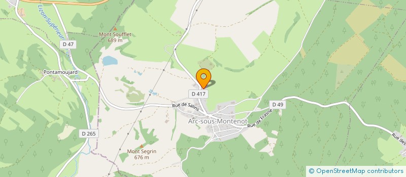 localisation de l'entreprise RENAUD SN4M  ARC-SOUS-MONTENOT