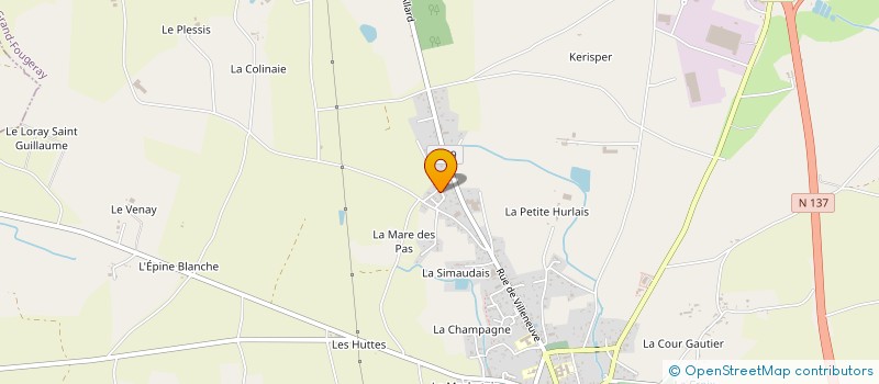 localisation de l'entreprise RENAUD VIANDES à GRAND-FOUGERAY