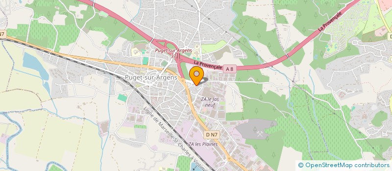 localisation de l'entreprise RENAUDE ET COMPAGNIE  PUGET-SUR-ARGENS