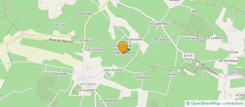 localisation de l'entreprise RENAUDEAU  LIGNIERES-AMBLEVILLE