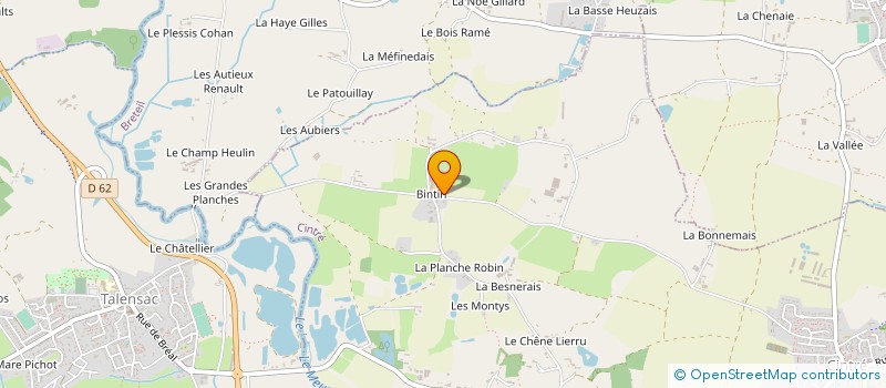localisation de l'entreprise RENAUDIN à CINTRE