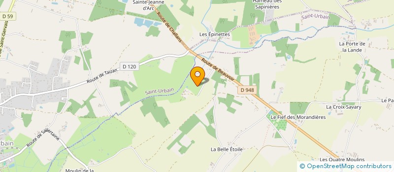 localisation de l'entreprise RENAUDIN à SALLERTAINE