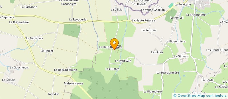 localisation de l'entreprise RENAUDIN  LES PORTES DU COGLAIS