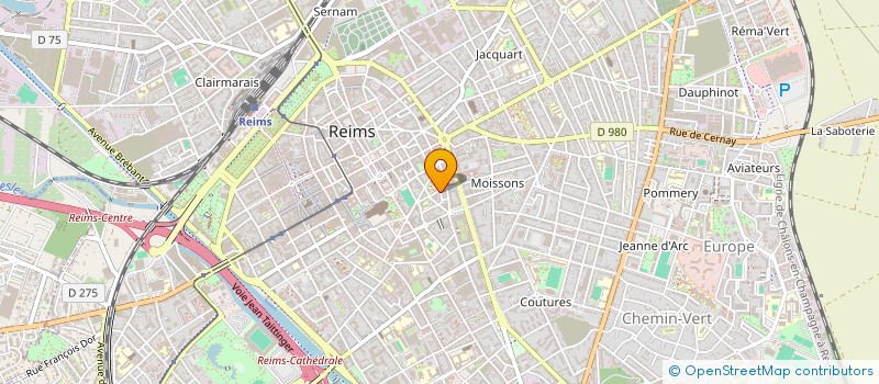 localisation de l'entreprise RENAUDIN LAMARTINE  REIMS