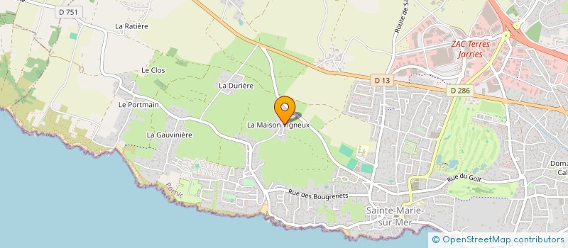 localisation de l'entreprise RENAUDINEAU à PORNIC