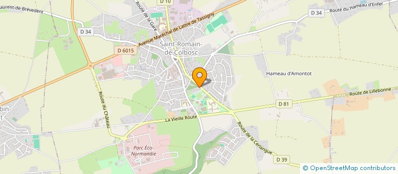 localisation de l'entreprise RENAULT BOUTIN  SAINT-ROMAIN-DE-COLBOSC