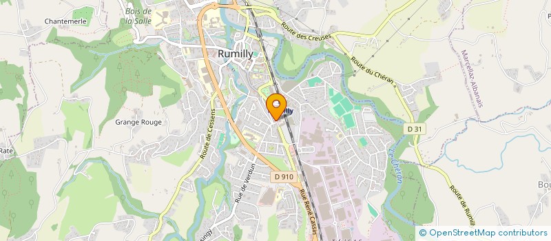 localisation de l'entreprise RENAULT-CHANTEFOIN  RUMILLY