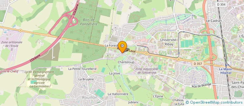 localisation de l'entreprise RENAULT CLOTURES à LE MANS