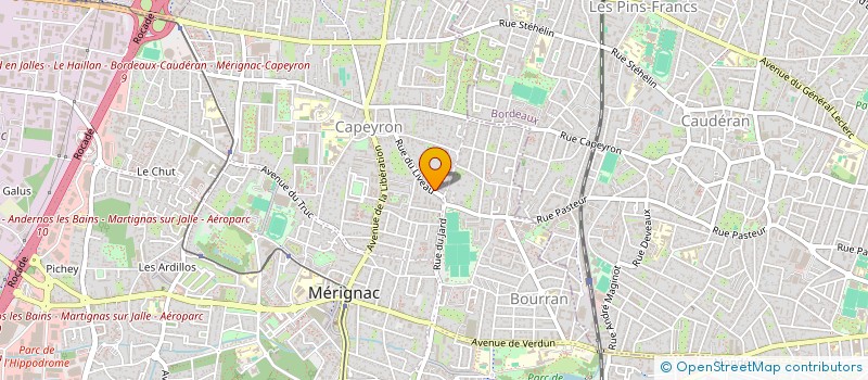 localisation de l'entreprise RENAULT-LACOMBE  MERIGNAC