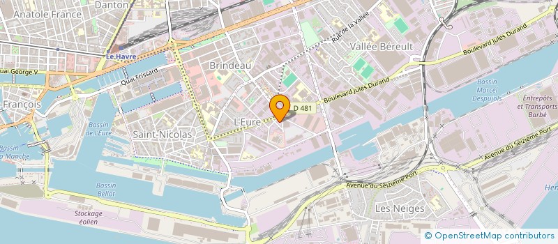 localisation de l'entreprise RENAULT MATHIEU à LE HAVRE