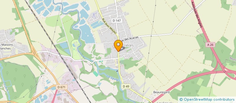 localisation de l'entreprise RENAULT RENO  VERRIERES