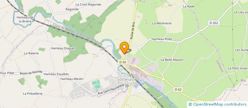 localisation de l'entreprise RENAULT SOTTEVAST  SOTTEVAST