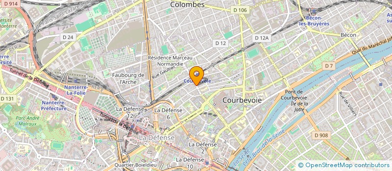 localisation de l'entreprise RENAULT SPORT ILE DE FRANCE à COURBEVOIE