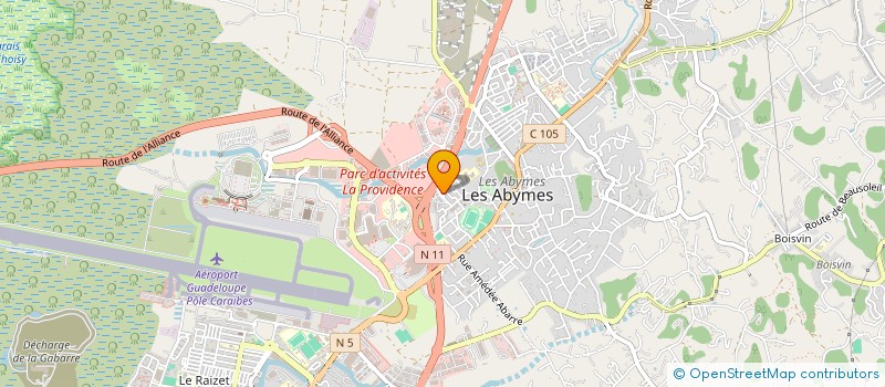 localisation de l'entreprise RENAULT TEAM GWADA  LES ABYMES