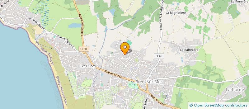 localisation de l'entreprise RENCAR à BREM-SUR-MER