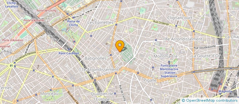 localisation de l'entreprise RENCONTR INTERNAT DANSE CONTEM à PARIS