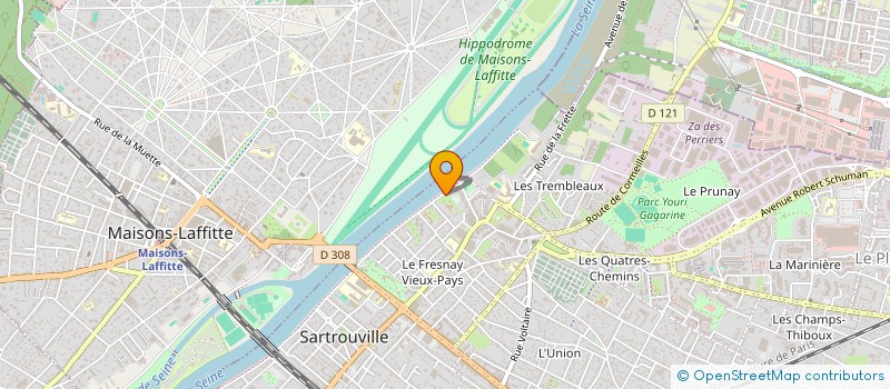 localisation de l'entreprise RENCONTRE ASSOCIATIVE DE LA JEUNESSE à SARTROUVILLE
