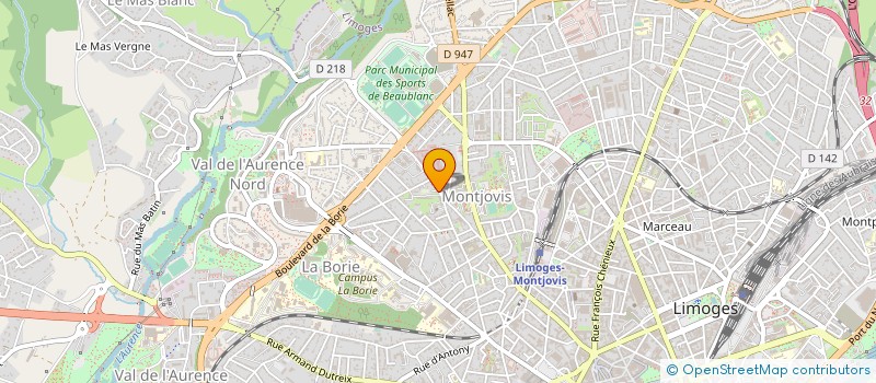 localisation de l'entreprise RENCONTRE DES HISTORIENS DU LIMOUSIN à LIMOGES